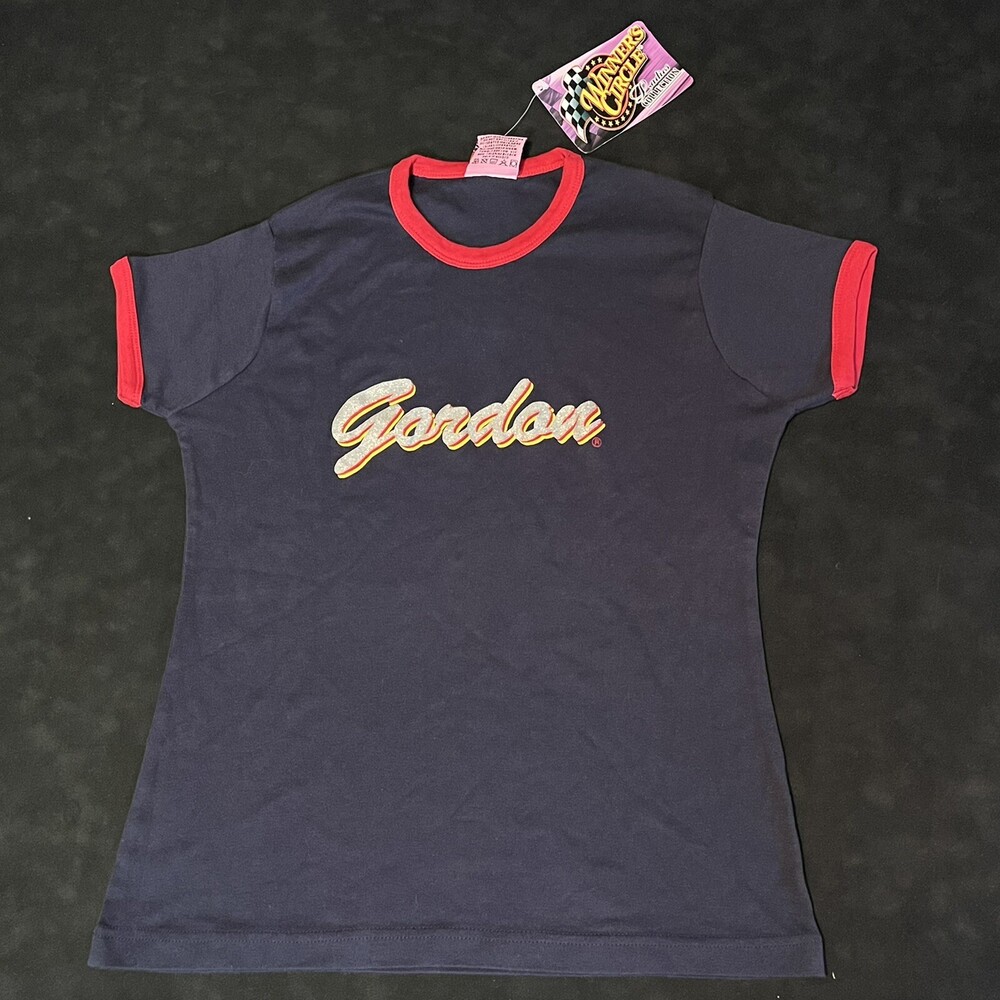 Vintage Jeff Gordon #24 Winners Circle Ringer Racing Womens Nascar T-Shirt L